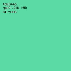 #5BDAA5 - De York Color Image